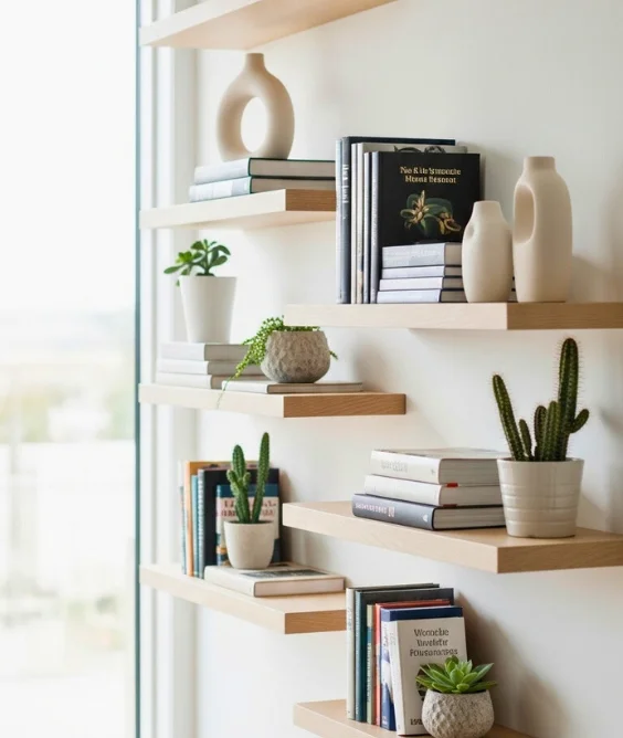 14 Creative Organization Ideas for the Home Made Easy 11 Hang Floating Shelves