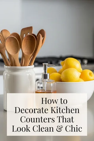 How to Decorate Kitchen Counters That Look Clean & Chic
