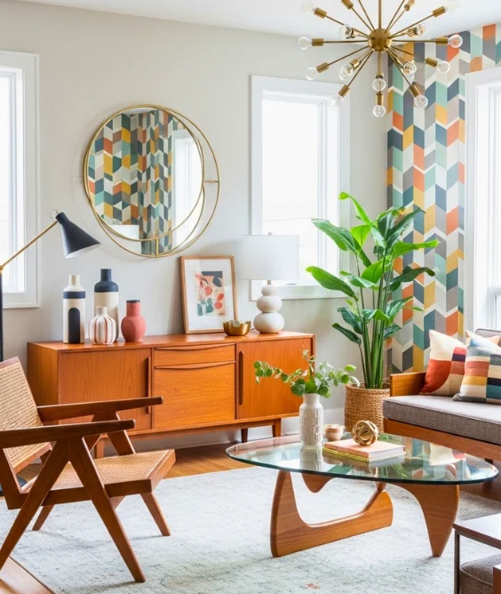 Mix of Vintage and Modern Pieces