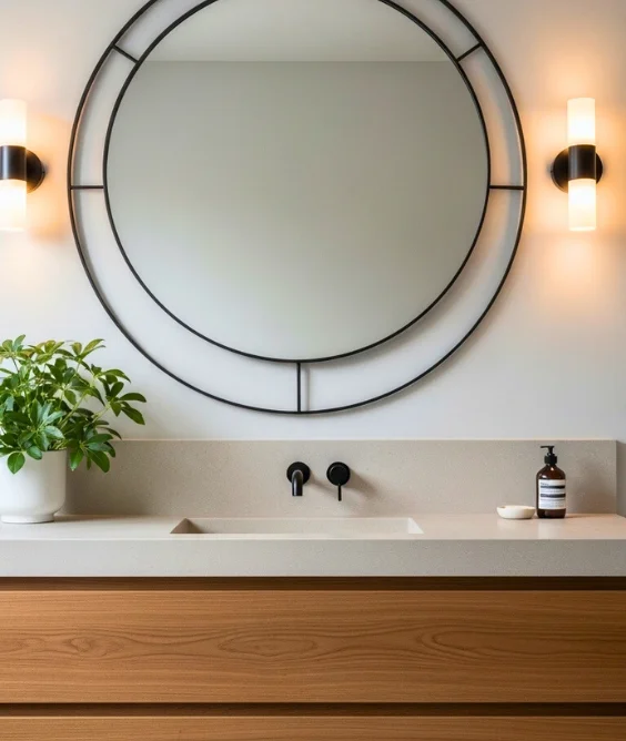 Statement Mirror with Simple Lines