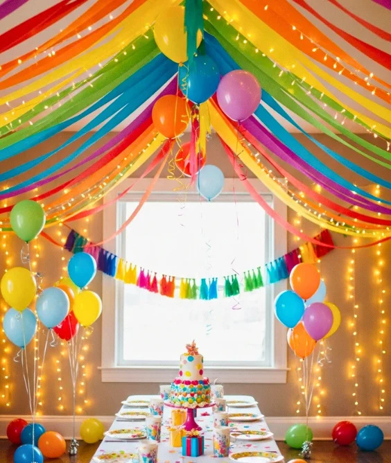 how to decorate with streamers