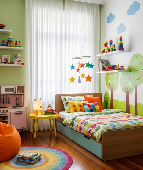 Bright and Colorful Kids Room CC