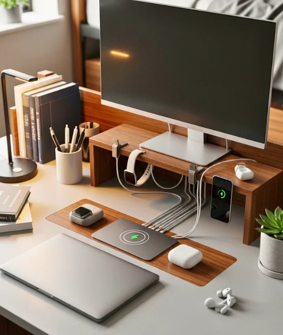 Compact Charging Station Setup