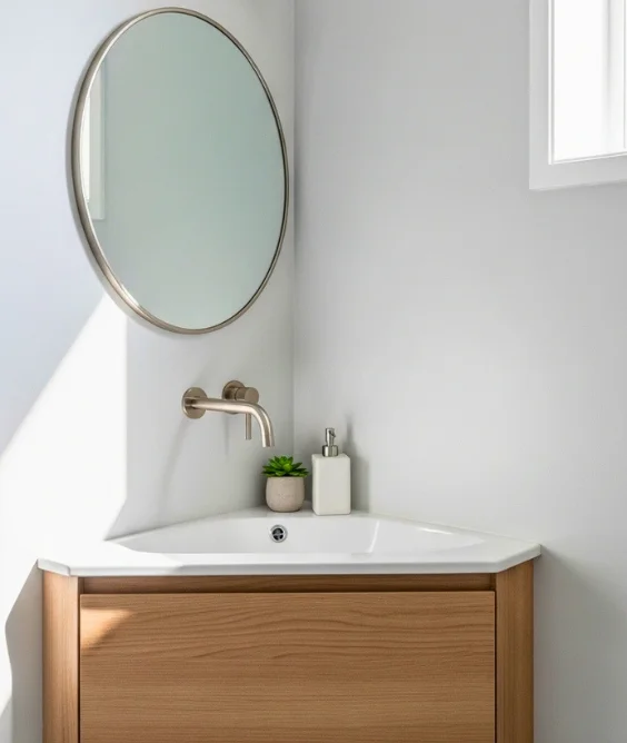 Compact Corner Vanities