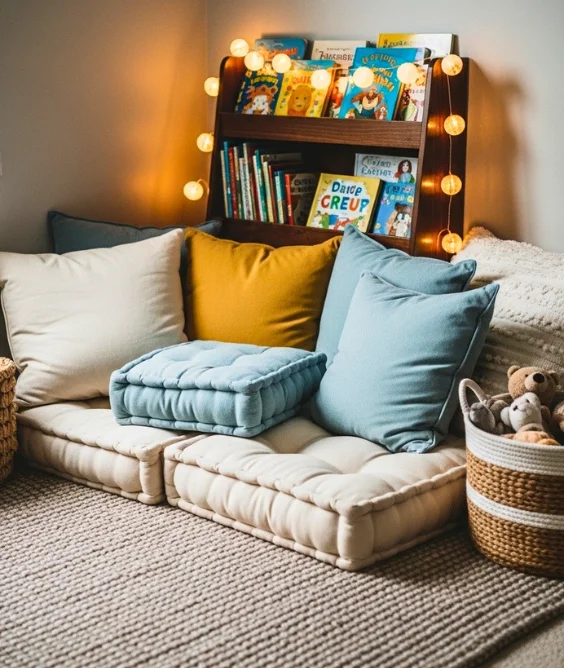 22 Kids Bedroom Furniture Design Ideas for Stylish Rooms 15 Cozy Reading Nook Furniture Setup