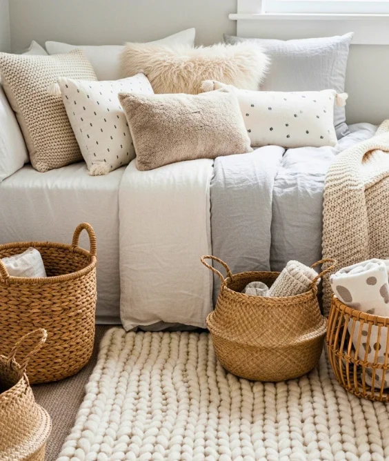 Layered Textures for a Cozy Feel