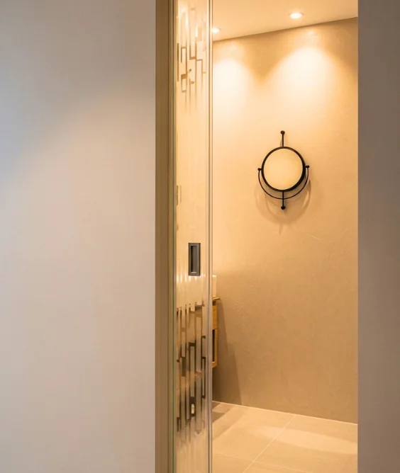 Pocket Sliding Bathroom Door