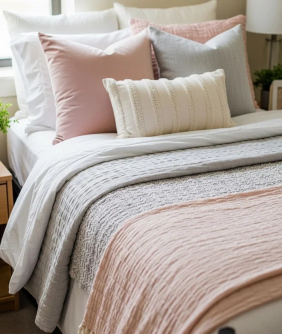 Soft Color Accent Pillows