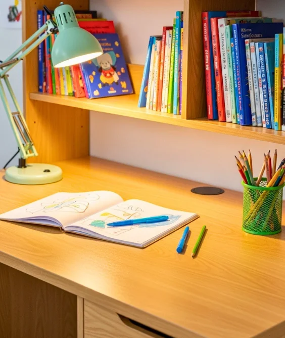 Study Table with Built In Storage