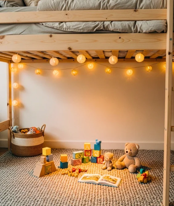 22 Kids Bedroom Furniture Design Ideas for Stylish Rooms 16 Under Bed Play Zones