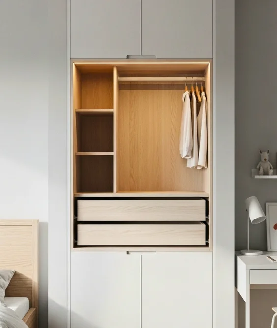 Built In Wardrobe for a Clean Finish