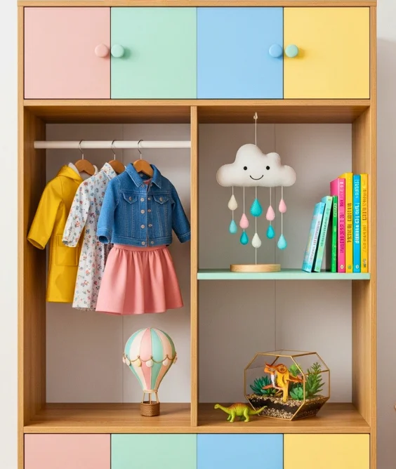 Colorful Panel Wardrobes for a Playful Look