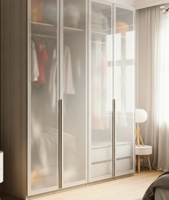 Glass Panel Wardrobes for a Light Feel