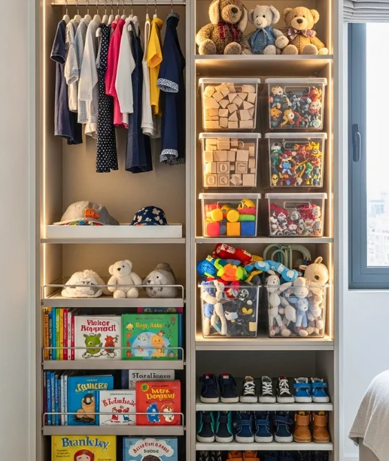Multi Zone Wardrobes for Better Organization