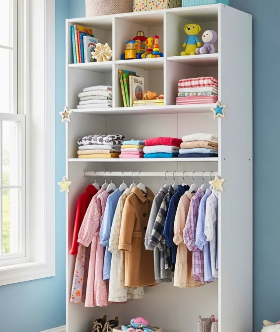 Vertical Storage Wardrobes for Small Rooms